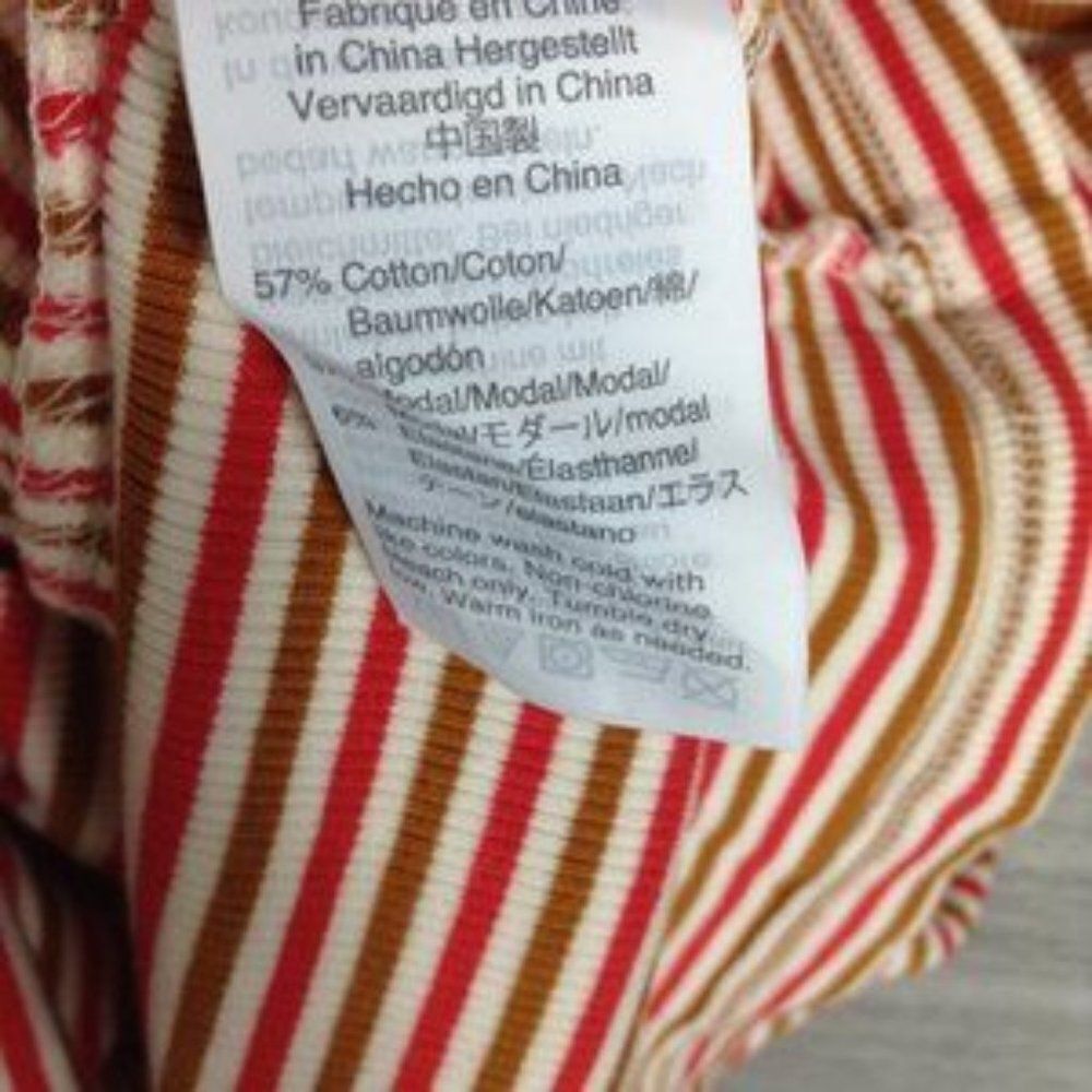 Madewell Pink Swingy Tee Dress in Stripe size S - Picture 6 of 6